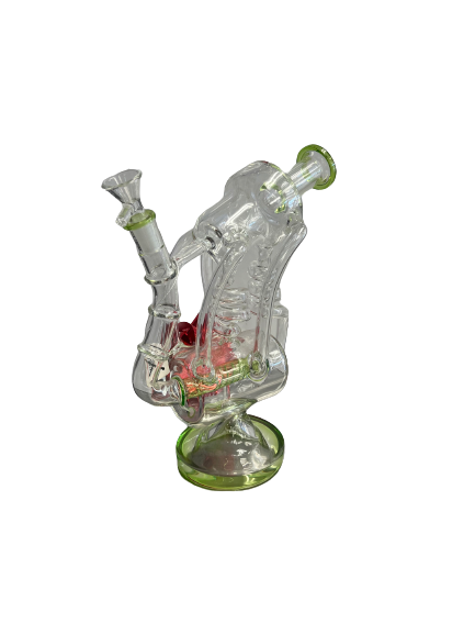 Bong with two swirls