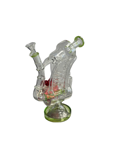 Bong with two swirls