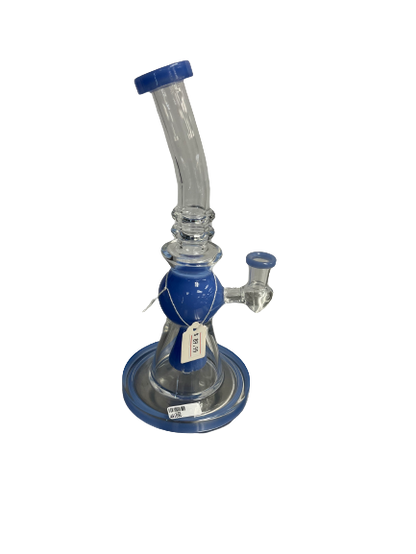 Assorted Baby Blue Curved Bong