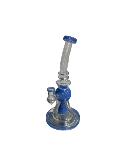 Assorted Baby Blue Curved Bong