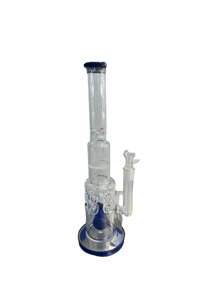 17" Blue Bong With Ice