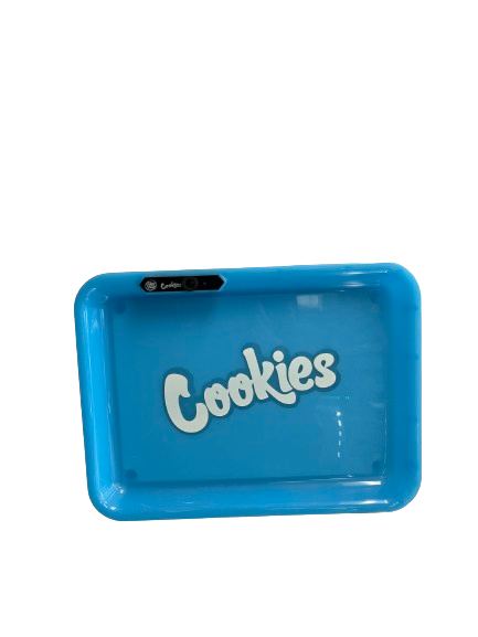 Cookies Bluetooth LED Glow Rolling Tray Lights up Rechargeable - Glossy Finish