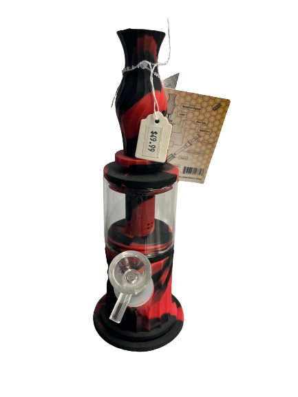 10" Red/Black Incycler Dab Rig