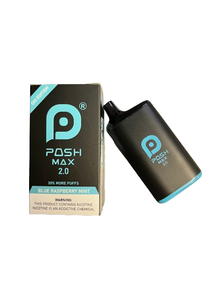 Posh Max 2.0 5200 Puffs Blue Raspberry Mint – Puff Bros Smoke Shop