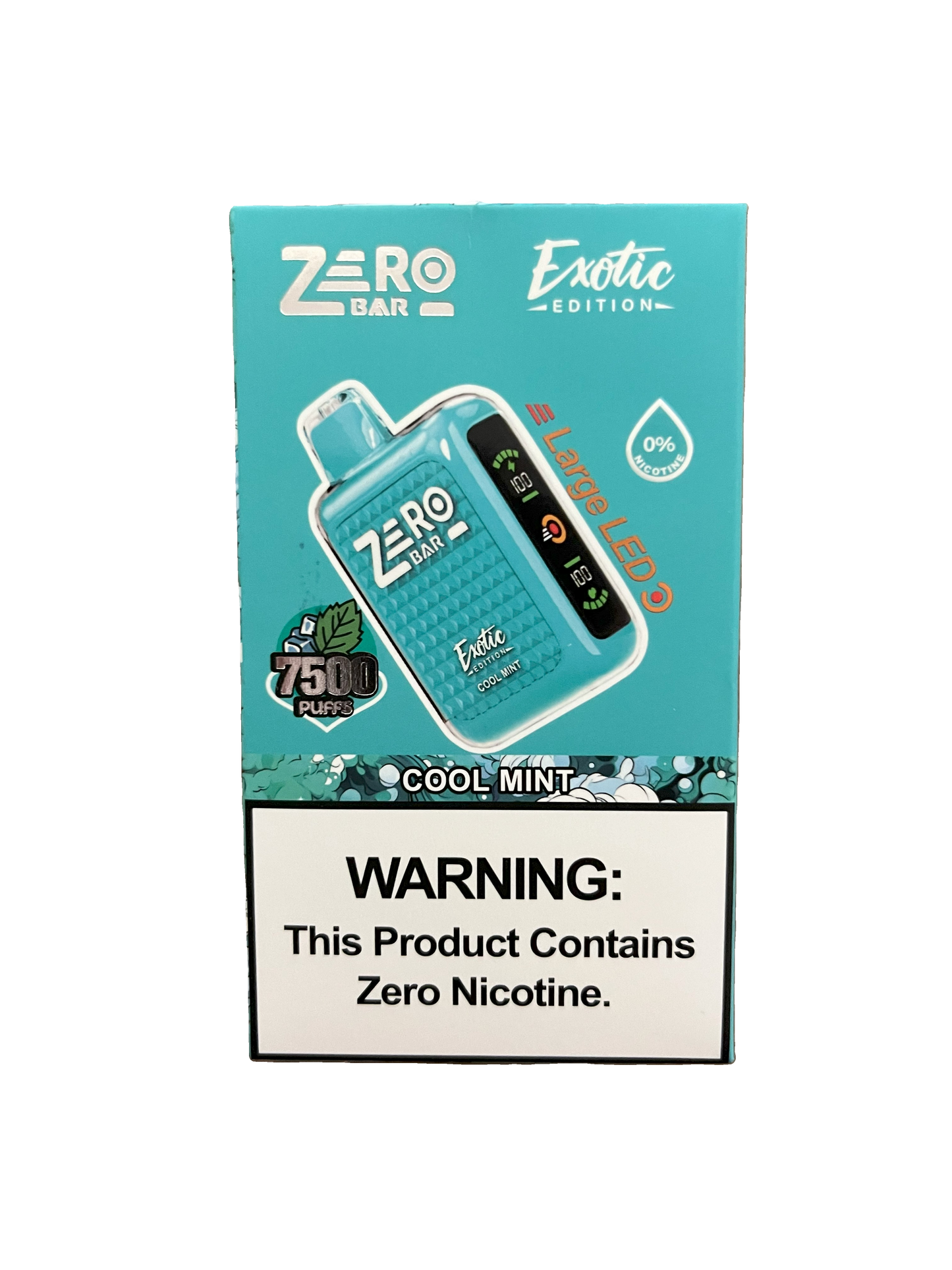 Zero Bar 7500 PUFFS COOL MINT NO NICOTINE