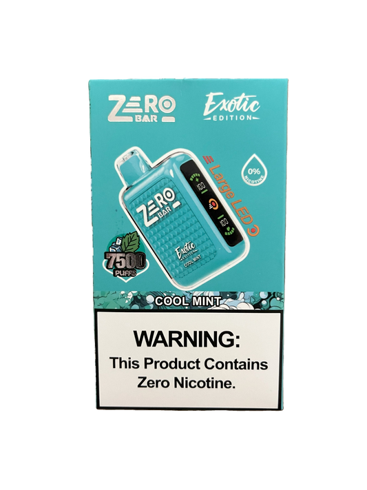 Zero Bar 7500 PUFFS COOL MINT NO NICOTINE