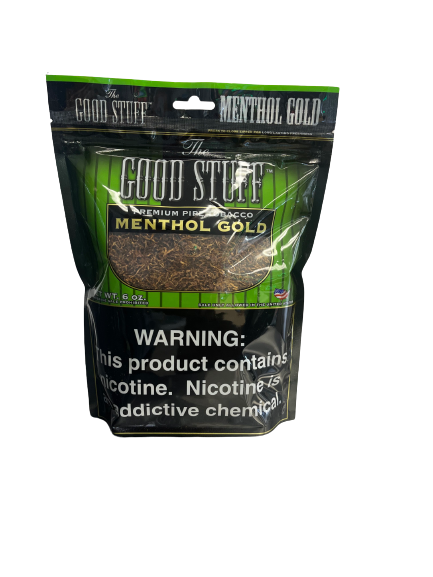 The Good Stuff Premium Pipe Tobacco Menthol Gold 6oz