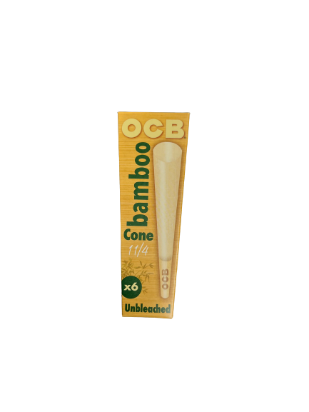 OCB Unbleached Bamboo Cone 1.25 x6