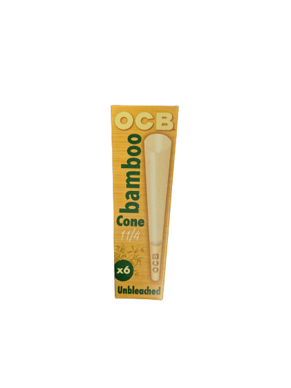 OCB Unbleached Bamboo Cone 1.25 x6