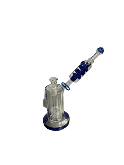 Phoenix Blue Swirl Bong