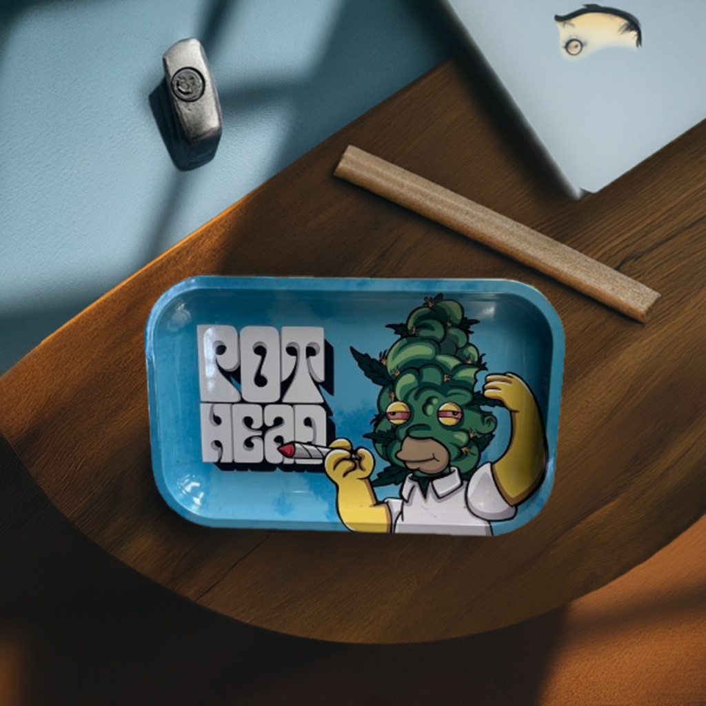 Homer Simpson Metal Rolling Tray