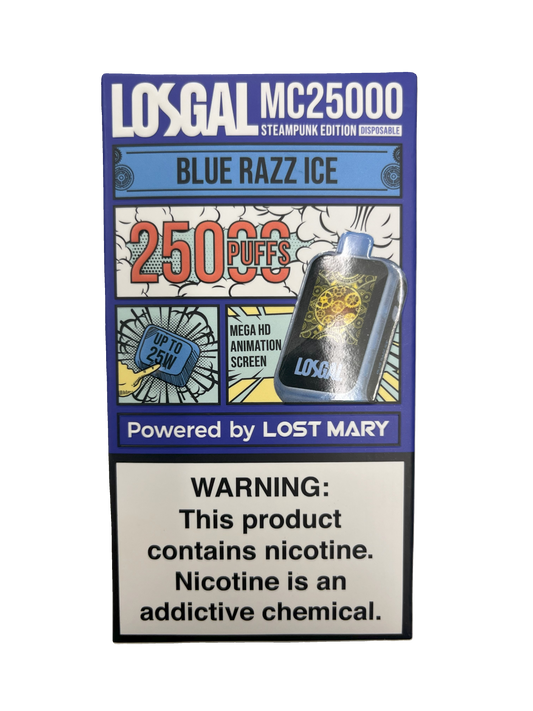 Losgal MC25000 Blue Razz Ice